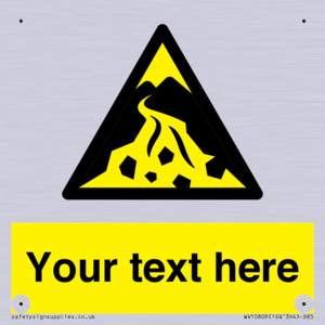 Custom Warning: Debris flow zone